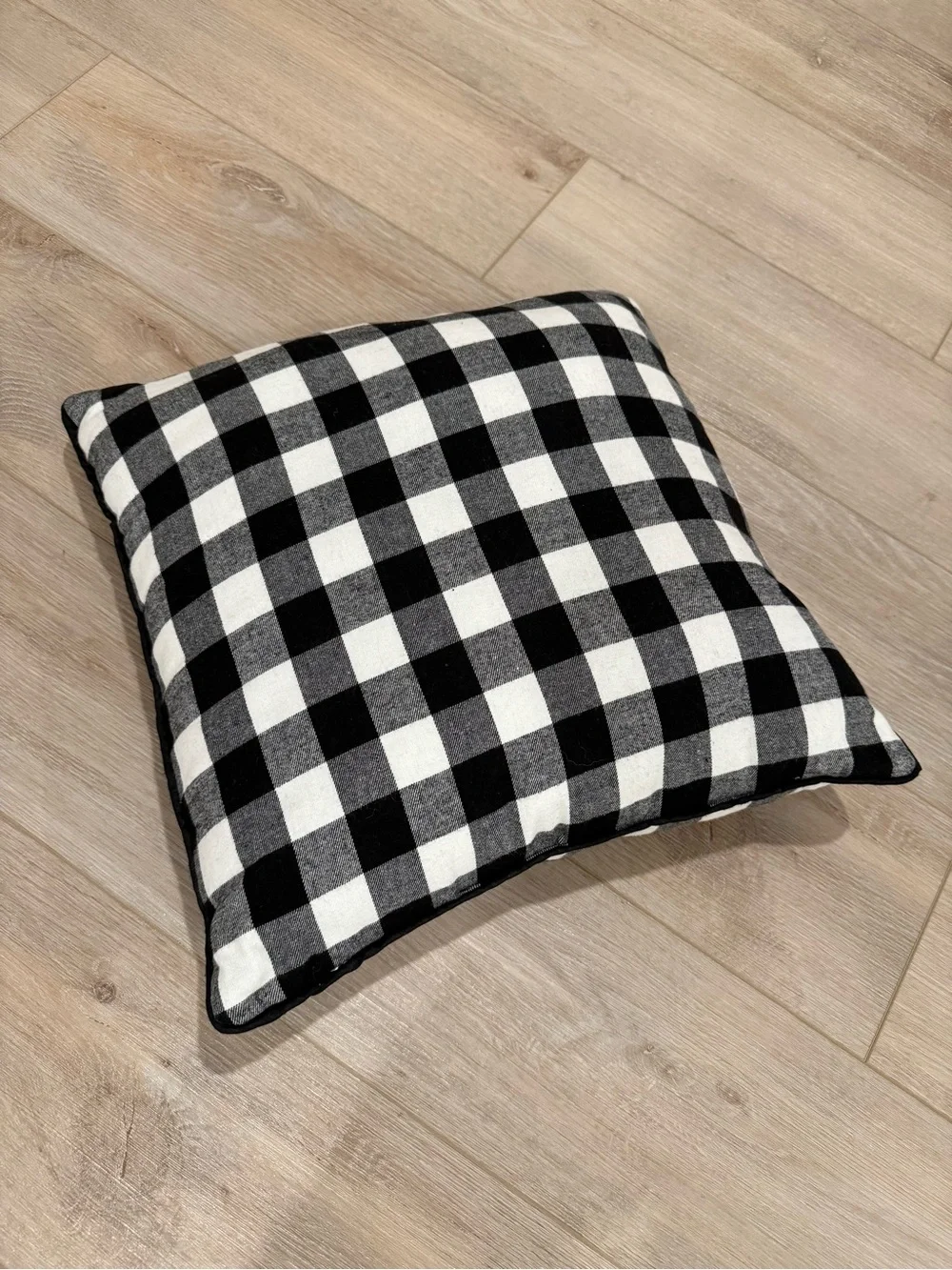 Cozy Flannel Buffalo Check “Hey There Pumpkin” Decorative Pillow